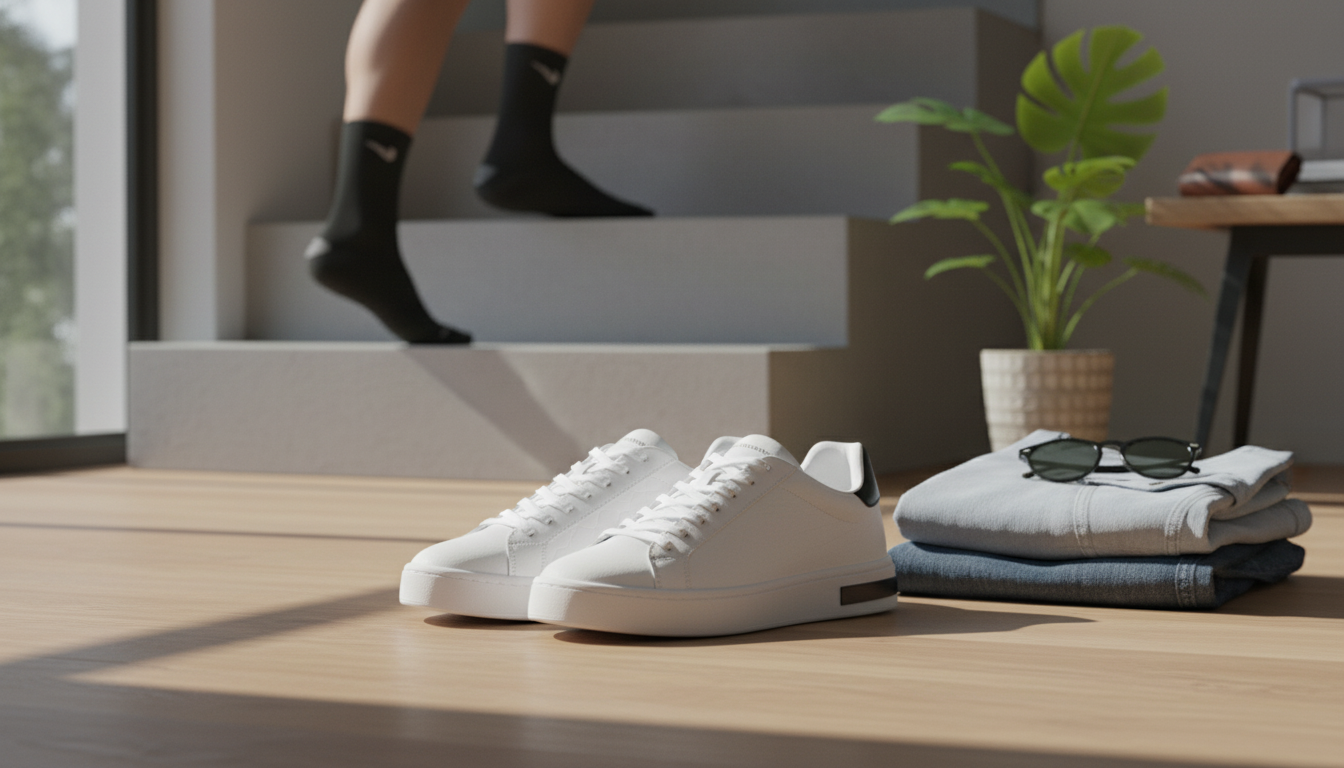 Armani Exchange Men's White Sneakers: Fit, Style, Care