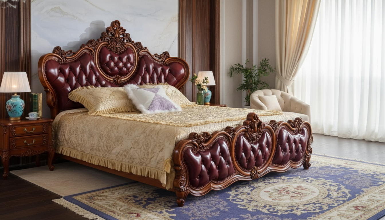 Elegant Solid Wood King Bed Frame: Quiet, Lasting Style