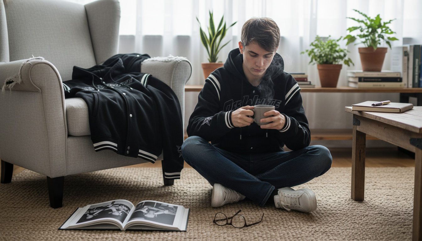 Off-White Cotton Varsity Hoodie: Fit, Styling & Care