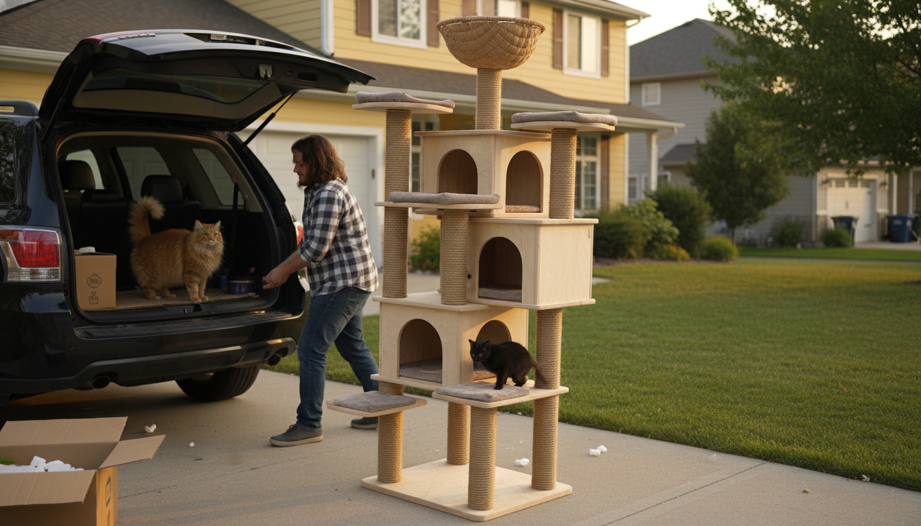 Cat Tree Size Guide for Large Cats and Multi-Cat Homes