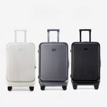 Front-Opening 20-Inch Trolley Suitcase With Password Lock