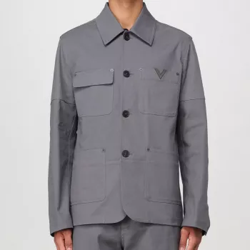 Valentino Cotton Caban Jacket: Tailored, Travel-Ready
